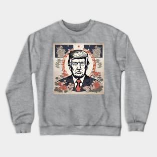 Donald Trump in Asian Style Crewneck Sweatshirt